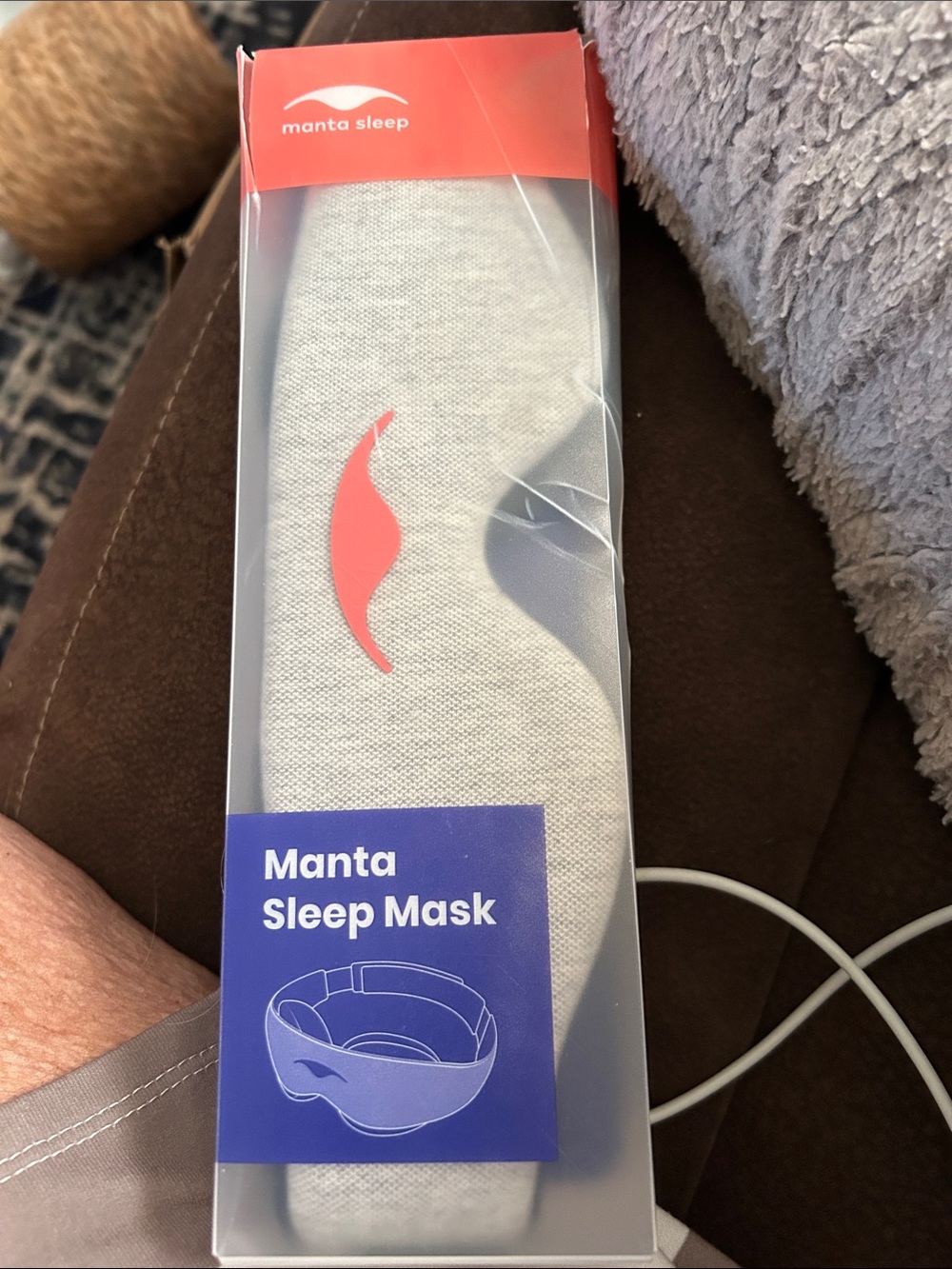 Gray Sleep Mask — Light-Blocking Comfort
